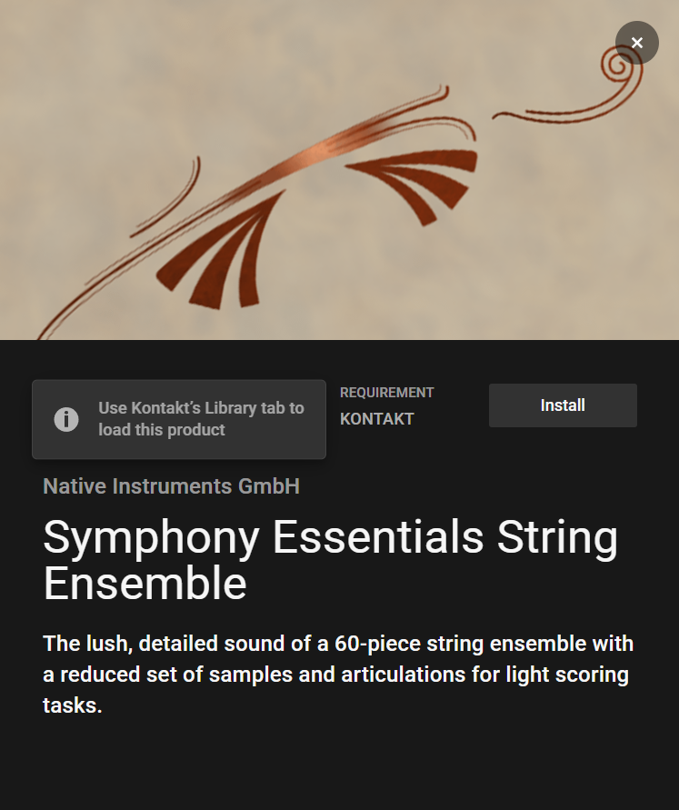 Native Instruments Symphony Essentials String Ensemble